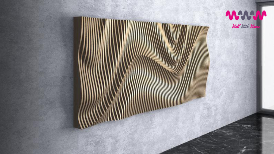 Interior Decorations - 3d Wave Panels and parametric products - www.wallwithwaves.com