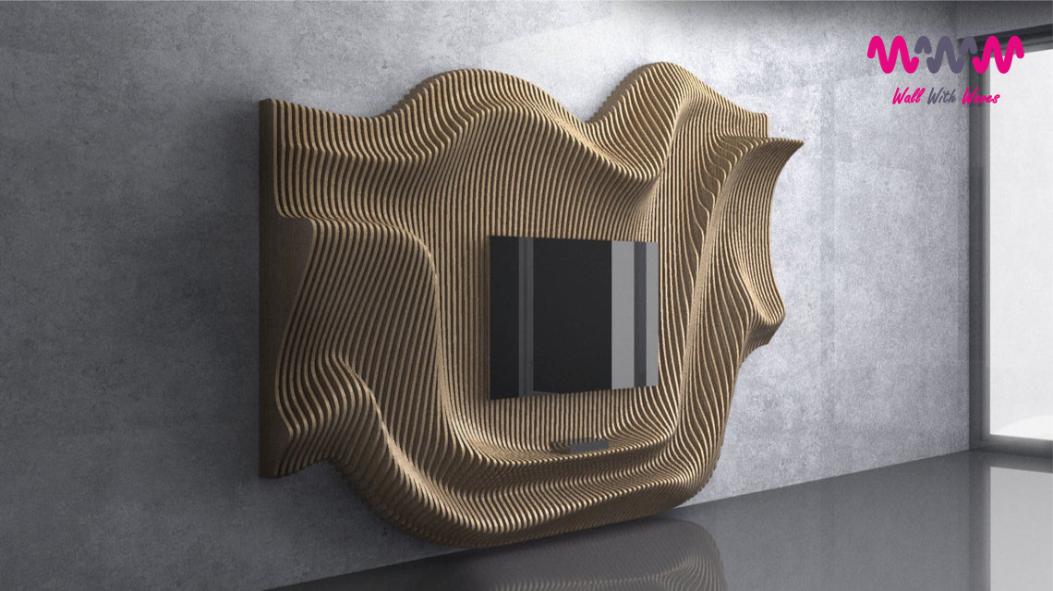 Interior Decorations - 3d Wave Panels and parametric products - www.wallwithwaves.com