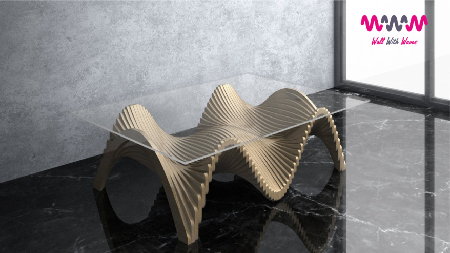 Interior Decorations - 3d Wave Panels and parametric products - www.wallwithwaves.com